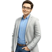 smiling boy in outdoor setting sticker