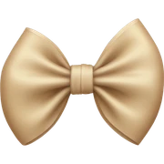 Beige bow sticker