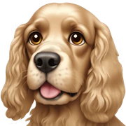 Cocker spaniel sticker