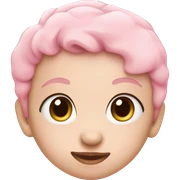 baby pink heart sticker