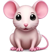 Mouse pink sticker
