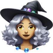 Disco ball witch sticker