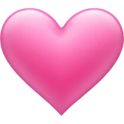 pink heart  sticker