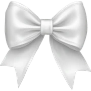 white satin bow sticker