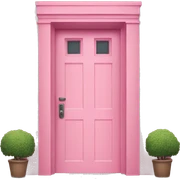 Pink door sticker