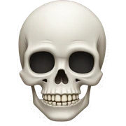 Skull sticker