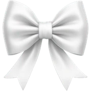 white bow sticker