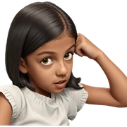 realistic portrait of girl sticker