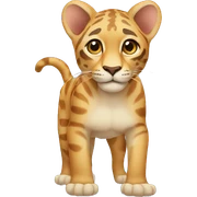 animal leon feliz sticker