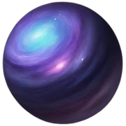 galaxy planet sticker