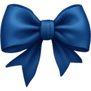 Midnight blue bow  sticker