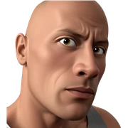 bald meme portrait of boy sticker