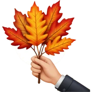  autumn in a hand sticker