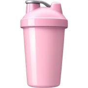 Light Pink protein shaker cup sticker
