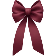 A pretty bow in burgundy  sticker