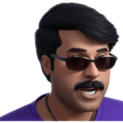 cool guy in sunglasses sticker