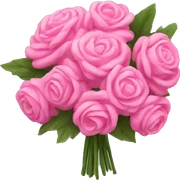 pink bouquet sticker