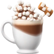 Hot chocolate with marshmallows  sticker