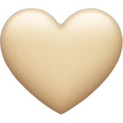 Beige heart sticker