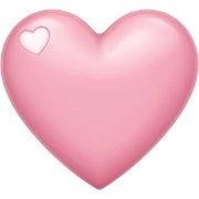 light pink heart sticker