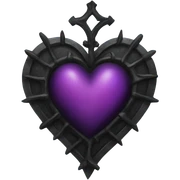 Gothic heart sticker