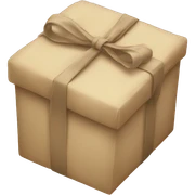 beige gift sticker