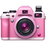 Camera pink sticker