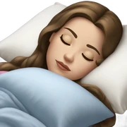 sleeping beauty brunette white girl with a silk pillow sticker