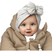 realistic girl with blue eyes sticker
