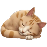 cat dreaming about future sticker