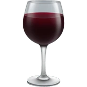 Glass of red wine with red lipstick on the rim sticker
