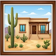 Sonoran desert villa  sticker