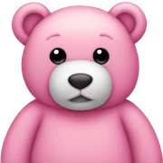 pink teddy bear sticker
