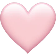Light pink heart  sticker