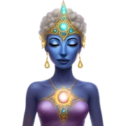 Pleiadian radiant glowing diva woman female third eye sticker