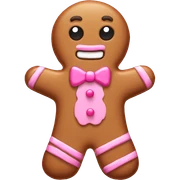 pink gingerbread  sticker