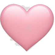 light pink heart sticker