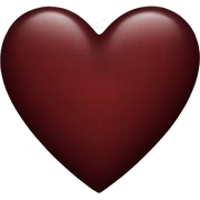 dark red heart sticker