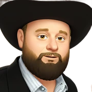 bearded boy in hat sticker