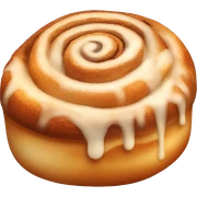 a warm cinnamon roll sticker