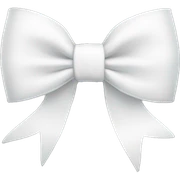 White bow sticker