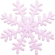 pastel pink snowflake  sticker