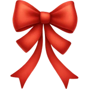 Red bow sticker