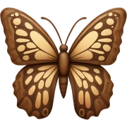 Brown butterfly  sticker