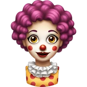Pretty clown girl  sticker
