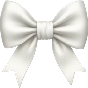 White bow sticker