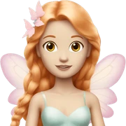 Pale Barbie fairy ginger sticker