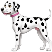 liver spotted dalmatian sticker