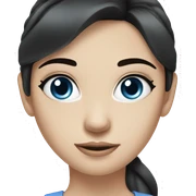 a girl with fair skin, straight black hair, gray-blue eyes, standing,very beautiful,very hot sticker