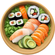 sushi bowl sticker